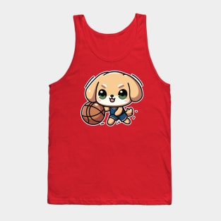 Basketball Player Puppy Tank Top